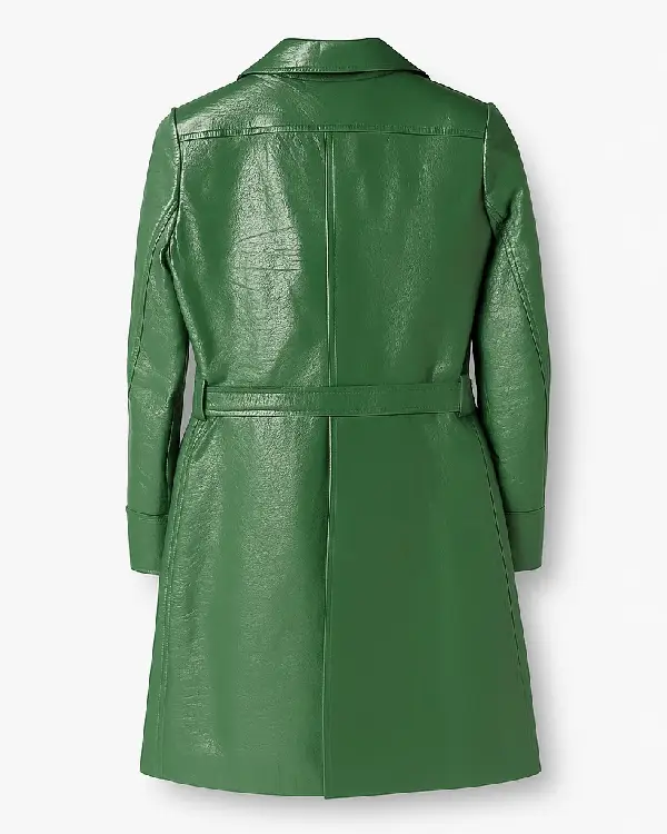 Buy Gigi Gladstone Wild Cherry Nicole Lecky Green Leather Coat