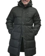 Buy Head Coach Wilfried Nancy Black Hooded Puffer Coat