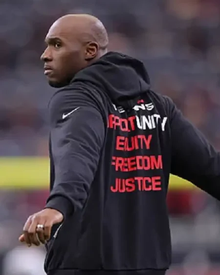 Buy Houston Texans 2025 Inspire Change Opportunity Equity Freedom Justice Black Hoodie