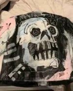 Buy Lil Peep Never Say Die Painted Leather Jacket