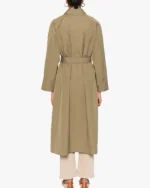 Buy Long Shirt Collar With Belt Trench Coat For Women Sale