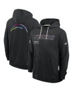 Buy Los Angeles Chargers Nike Black 2025 NFL Crucial Catch Sideline Standard Issue Dri-FIT Hoodie (1)