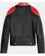 Buy Love Like This Zayn Malik 2025 Red Black & Red Leather Biker Jacket