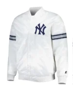 Buy New York Yankees White Varsity Jacket