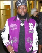 Buy OFB Yung Los Angeles 2025 Embroidered Varsity Jacket