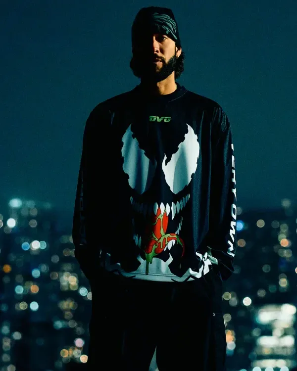 Buy OVO Marvel Venom Snocross Black Jersey