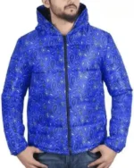 Black Bandana Puffer Jacket