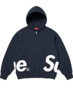 Buy Supreme Big Logo Zip-Up Hooded Sweatshirt 2025 Sale Blue