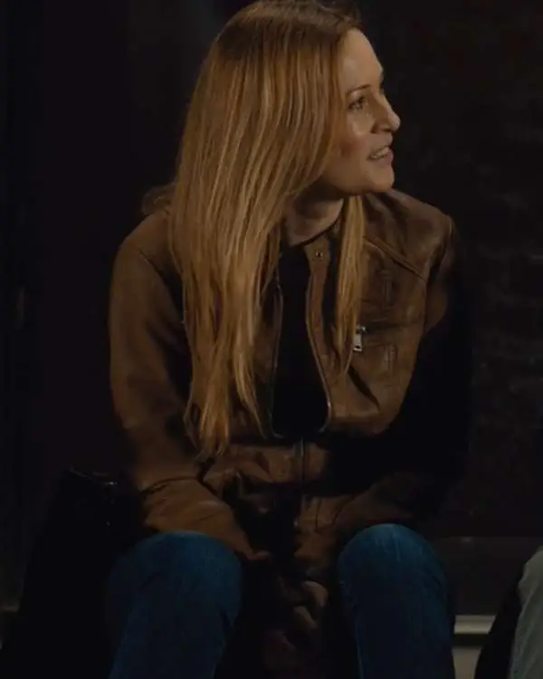 Camille Sullivan TV Series Shoresy S02 Laura Mohr Brown Leather