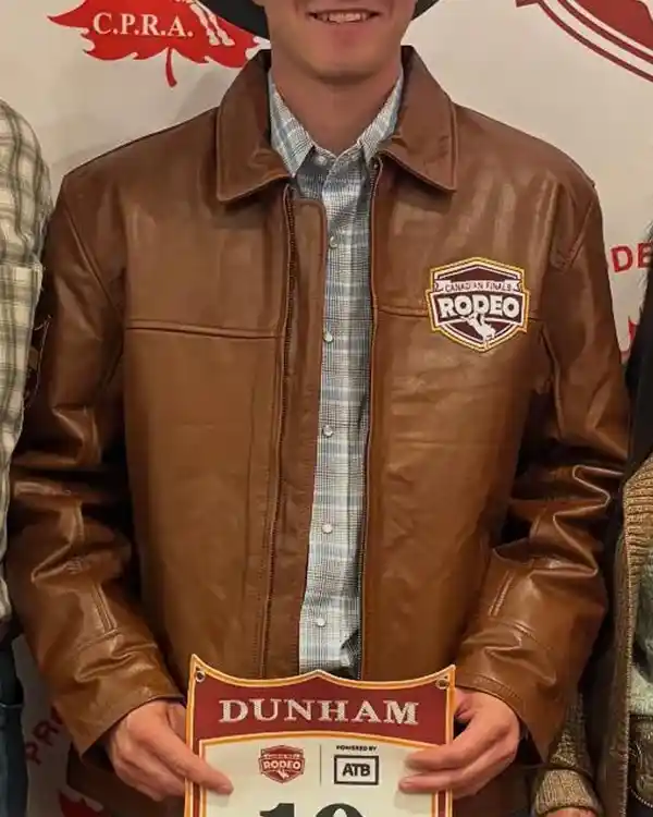 Canadian Finals Rodeo 2025 Contestant Leather Jacket