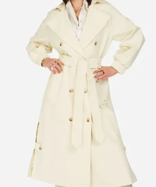 Celine Cream Trench Coat