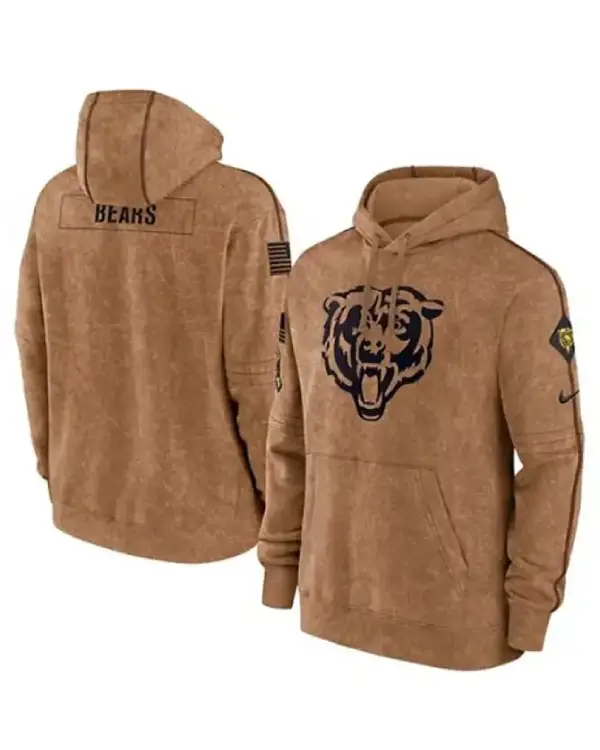 Chicago Bears Brown Hoodie