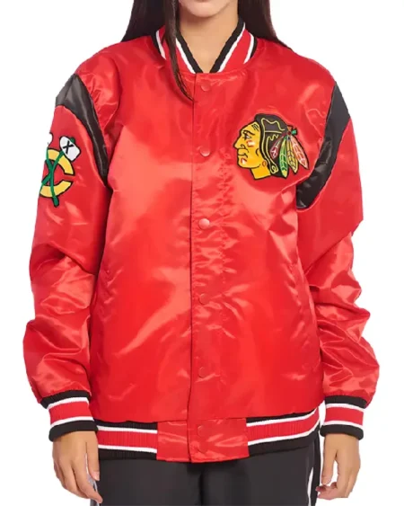 Chicago Blackhawks Teddy Red Jacket