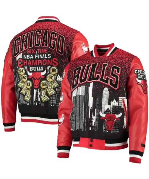 Chicago Bulls Red Championship Jacket