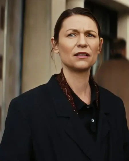 Claire Danes The Beast in Me S1 Black Coat