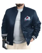 Colorado Avalanche Satin Bomber Jacket