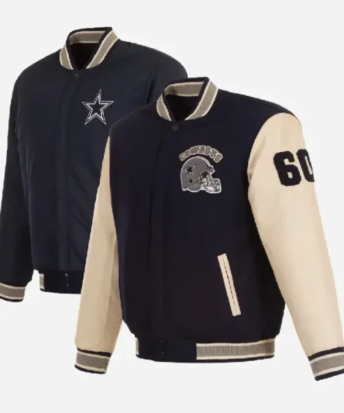 Dallas Cowboys JH Design Reversible Varsity Jacket