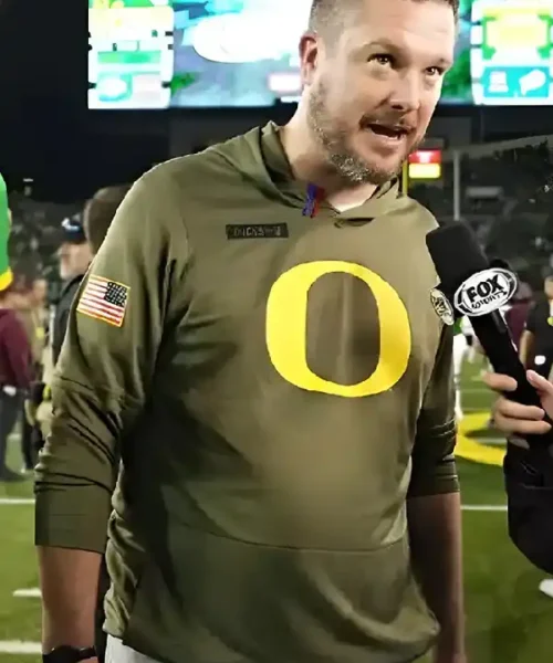 Dan Lanning Oregon Ducks Olive Green Hoodie