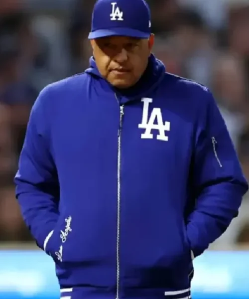 Dave Roberts LA Dodgers Blue Bomber Jacket