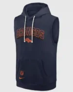 Denver Broncos Sideline Sleeveless Hoodie