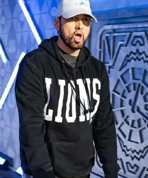 Detroit Lions Black Eminem Pullover Hoodie sale