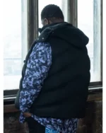 Deverin Washington Mayor of Kingstown S03 Black Puffer Vest for sale