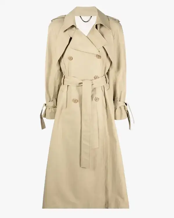 Double-breasted Trench Coat For Women