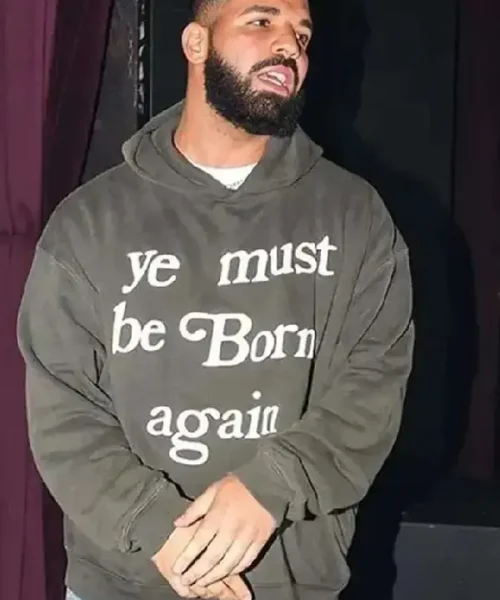 Drake Ye Must Be Born Again Gray Hoodie