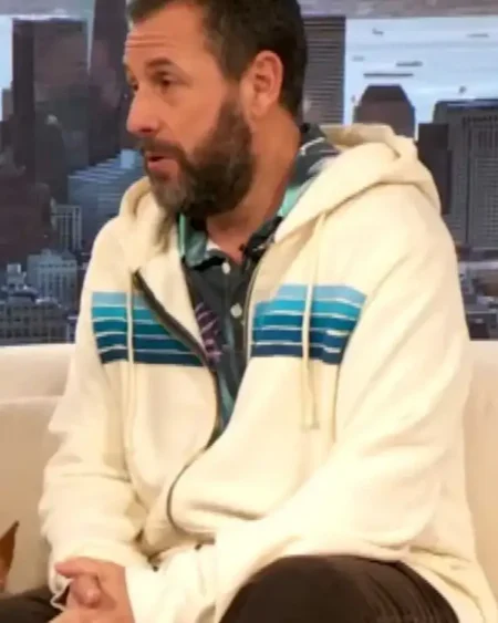 Drew Barrymore Show 2025 Adam Sandler Striped Hoodie