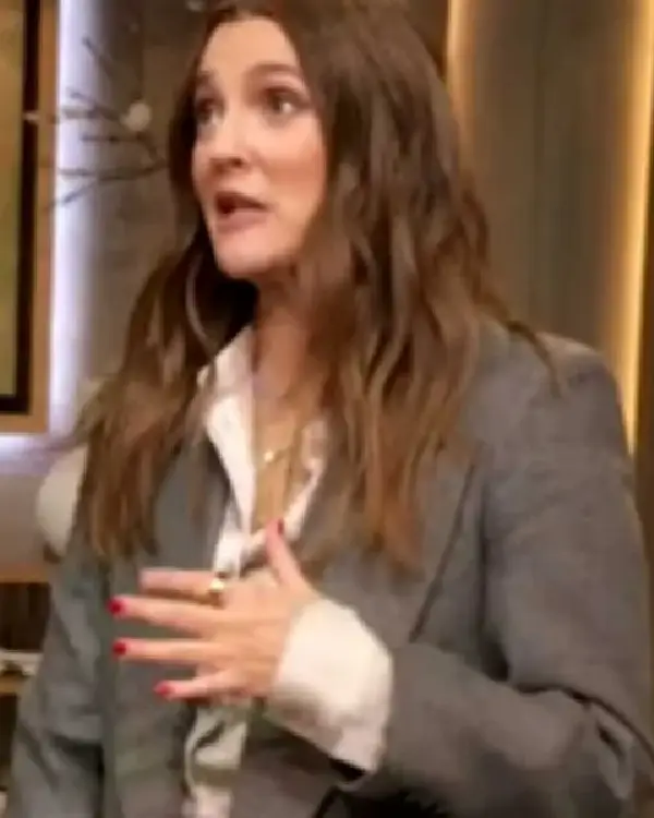 Drew Barrymore Show 2025 Drew Barrymore Double Breasted Blazer