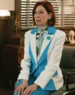 Elsbeth S03 Carrie Preston Blue and White Blazer