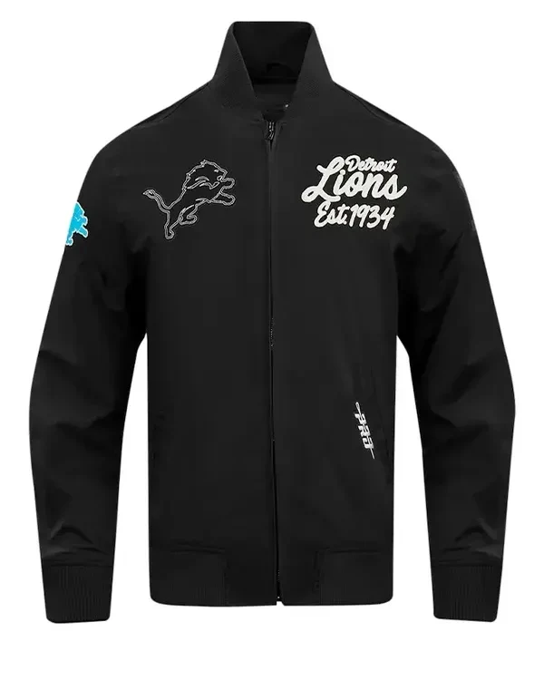 Eminem Detroit Lions Paint The City Black Cotton Jacket