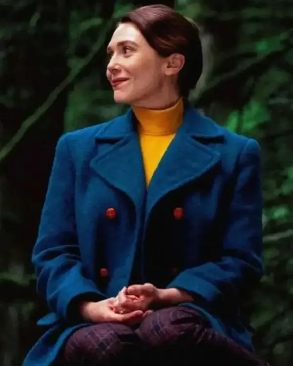 Eternity Elizabeth Olsen Blue Coat