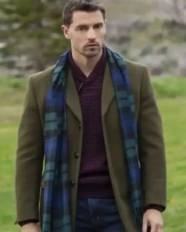 Ezra Moreland Finding Mr Christmas Green Wool Coat