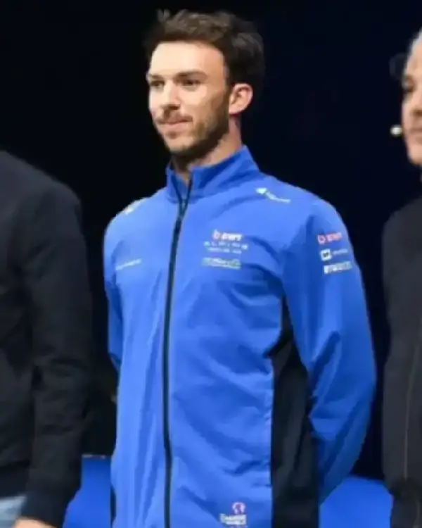 F1 Driver Pierre Gasly Dieppe BWT Alpine Blue Track Jacket