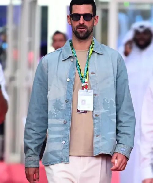 F1 Qatar Grand Prix 2025 Novak Djokovic Denim Jacket