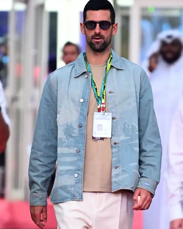 F1 Qatar Grand Prix 2025 Novak Djokovic Denim Jacket