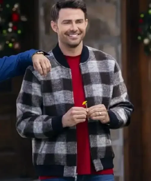 Finding Mr. Christmas Jonathan Bennett Plaid Jacket