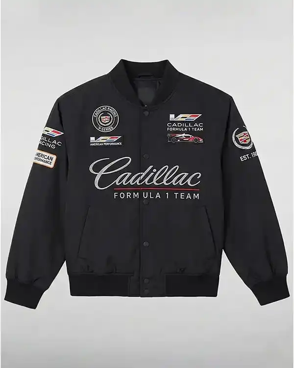 Formula 1 Team Cadillac Black Racing Jacket
