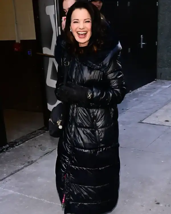 Fran Drescher New York City Long Puffer Coat sale