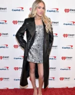 Freya Skye Black Leather Coat