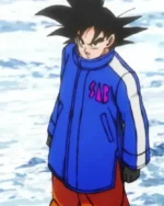 Goku Dragon Ball Super_ Broly 2018 Blue Leather Sab Costume Coat