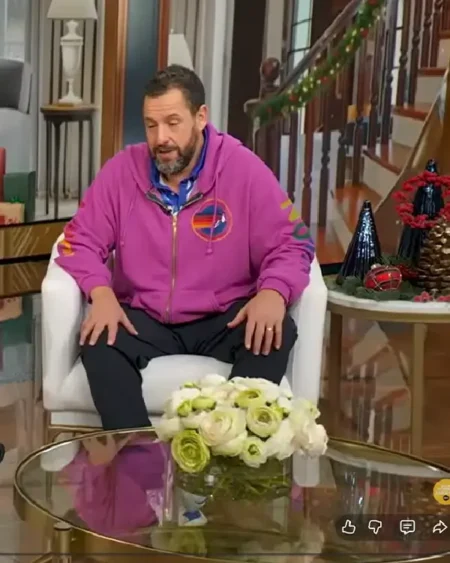Good Morning America Adam Sandler Pink Hoodie