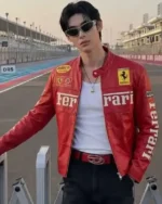 Grand Prix Wonho Red Ferrari Jacket sale