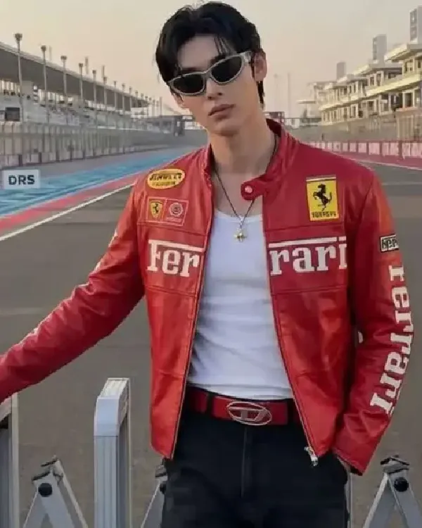 Grand Prix Wonho Red Ferrari Jacket sale