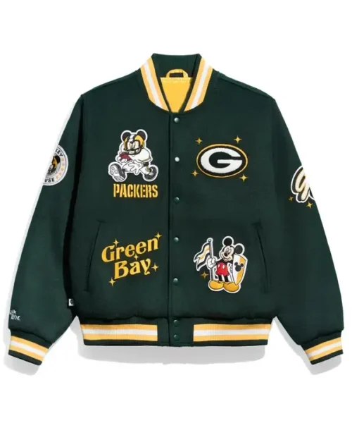 Green Bay Packers x Mickey Mouse Varsity Jacket