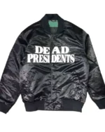 Sale Headgear Classics Dead Presidents White Satin Varsity Bomber Jacket