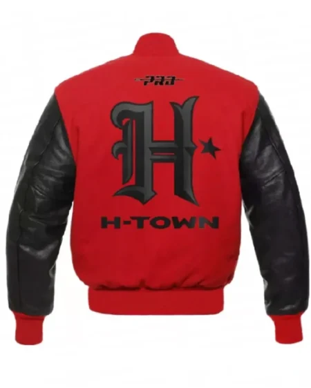 Houston Texans H-Town Red and Black Varsity Jacket For Men and Women