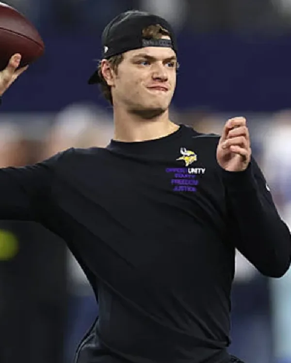 J.J. McCarthy Vikings 2025 Inspire Change Long-Sleeve T-Shirt sale