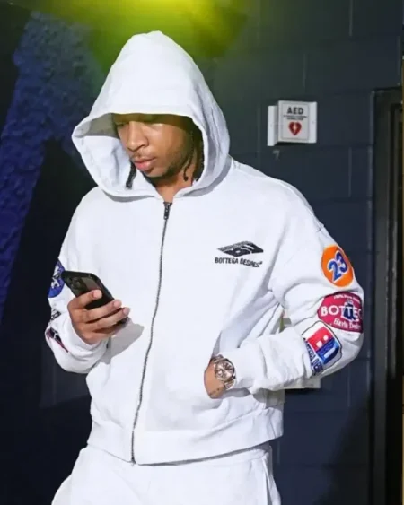 JD Davidson Houston Rockets White Hoodie